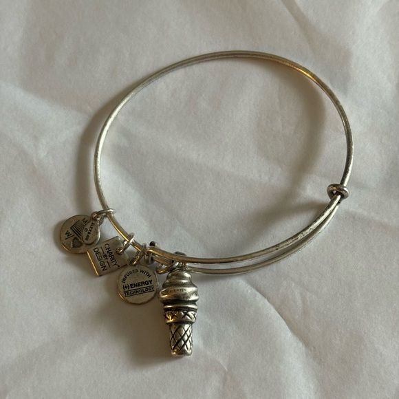 Alex and Ani | Ice Cream Charm Bangle | Silver - Picture 3 of 3